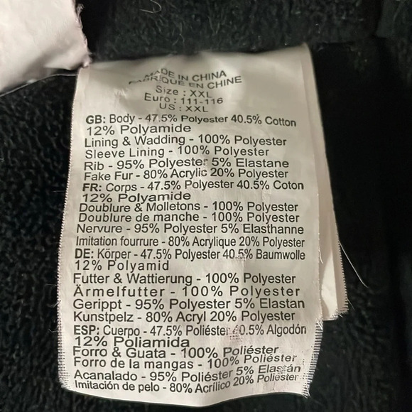 Bench Men’s Winter Coat Jacket Detachable Hood Faux Fur Size XXL Red Zipper - Picture 9 of 12